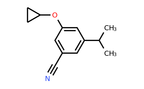 CAS 1243349-76-9 | 3-Cyclopropoxy-5-isopropylbenzonitrile