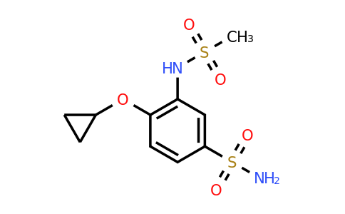 CAS 1243349-77-0 | 4-Cyclopropoxy-3-(methylsulfonamido)benzenesulfonamide
