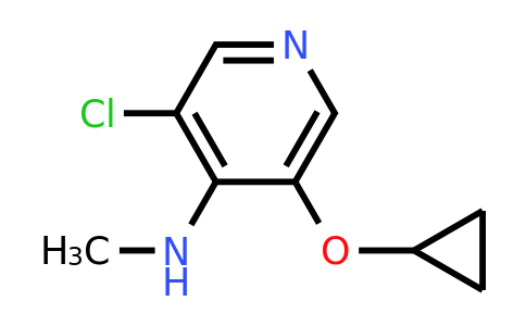 CAS 1243349-78-1 | 3-Chloro-5-cyclopropoxy-N-methylpyridin-4-amine