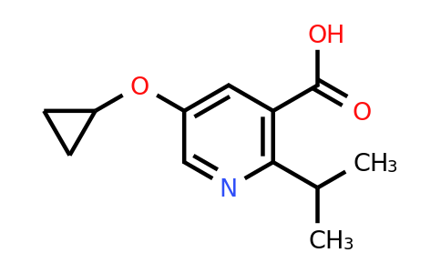 CAS 1243349-80-5 | 5-Cyclopropoxy-2-isopropylnicotinic acid