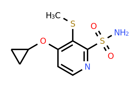 CAS 1243349-82-7 | 4-Cyclopropoxy-3-(methylthio)pyridine-2-sulfonamide