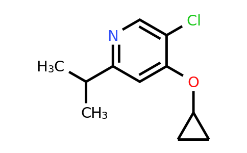 CAS 1243349-87-2 | 5-Chloro-4-cyclopropoxy-2-(propan-2-YL)pyridine