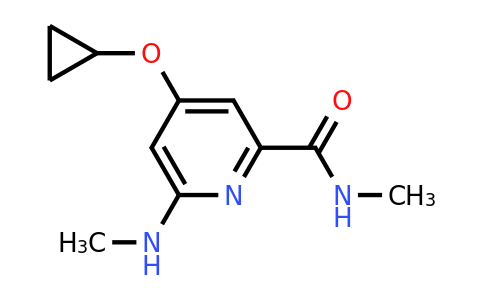CAS 1243350-02-8 | 4-Cyclopropoxy-N-methyl-6-(methylamino)picolinamide