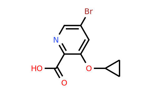 CAS 1243350-04-0 | 5-Bromo-3-cyclopropoxypicolinic acid