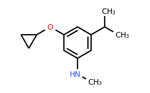 CAS 1243350-07-3 | 3-Cyclopropoxy-5-isopropyl-N-methylaniline