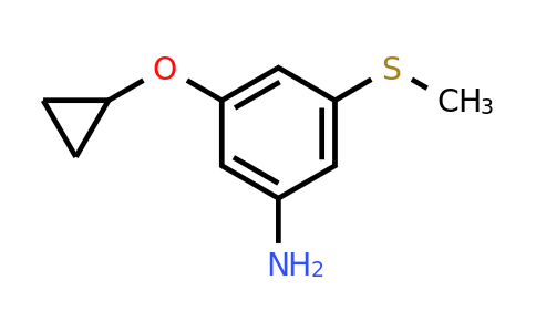 CAS 1243350-09-5 | 3-Cyclopropoxy-5-(methylsulfanyl)aniline