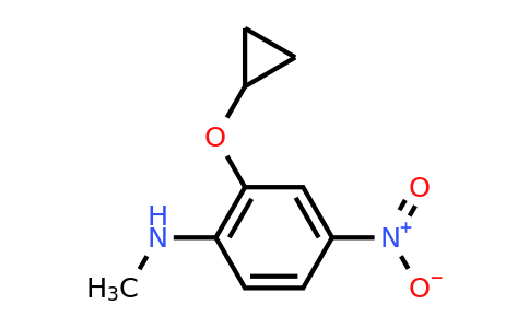 CAS 1243350-11-9 | 2-Cyclopropoxy-N-methyl-4-nitroaniline