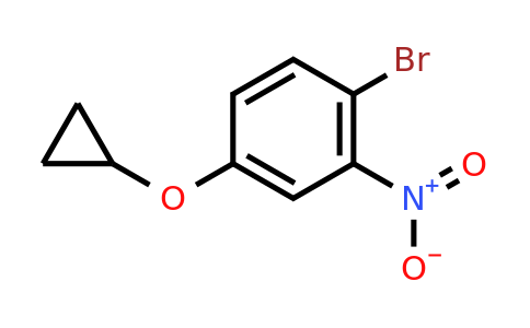 CAS 1243350-13-1 | 1-Bromo-4-cyclopropoxy-2-nitrobenzene