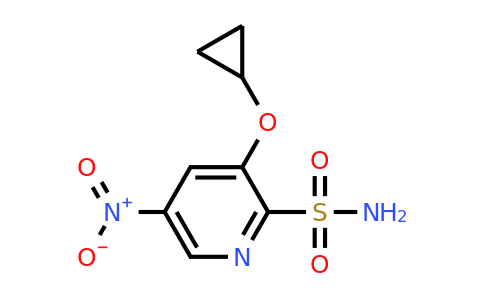 CAS 1243350-16-4 | 3-Cyclopropoxy-5-nitropyridine-2-sulfonamide