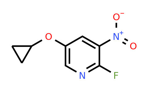 CAS 1243350-18-6 | 5-Cyclopropoxy-2-fluoro-3-nitropyridine