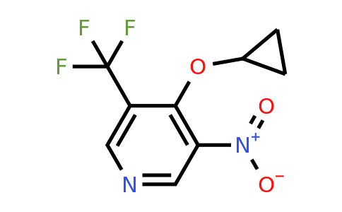 CAS 1243350-24-4 | 4-Cyclopropoxy-3-nitro-5-(trifluoromethyl)pyridine