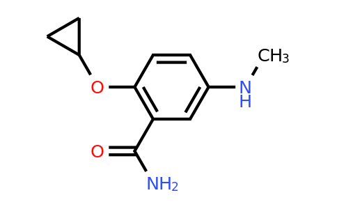 CAS 1243350-32-4 | 2-Cyclopropoxy-5-(methylamino)benzamide