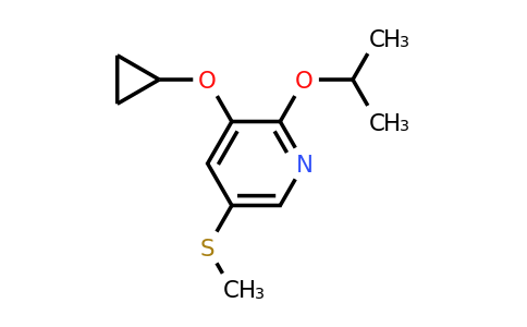 CAS 1243350-34-6 | 3-Cyclopropoxy-2-isopropoxy-5-(methylthio)pyridine