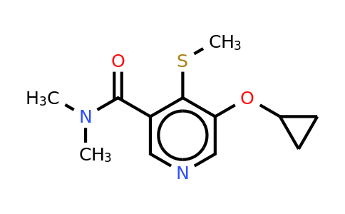 CAS 1243350-41-5 | 5-Cyclopropoxy-N,n-dimethyl-4-(methylthio)nicotinamide