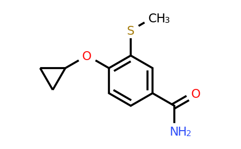 CAS 1243350-50-6 | 4-Cyclopropoxy-3-(methylthio)benzamide