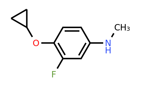 CAS 1243350-51-7 | 4-Cyclopropoxy-3-fluoro-N-methylaniline