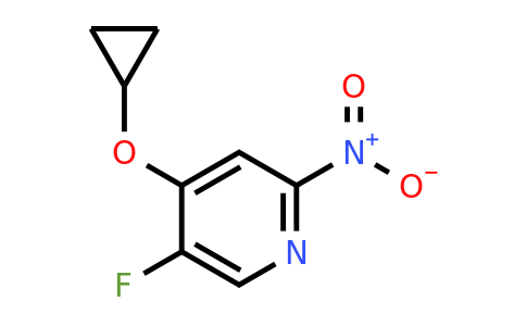 CAS 1243350-55-1 | 4-Cyclopropoxy-5-fluoro-2-nitropyridine
