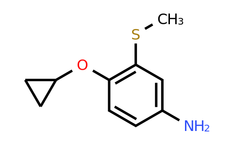 CAS 1243350-60-8 | 4-Cyclopropoxy-3-(methylsulfanyl)aniline
