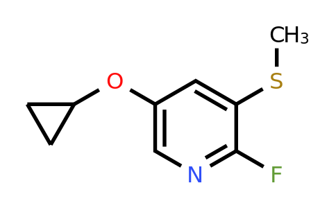 CAS 1243350-83-5 | 5-Cyclopropoxy-2-fluoro-3-(methylsulfanyl)pyridine