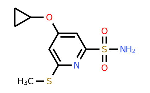 CAS 1243350-85-7 | 4-Cyclopropoxy-6-(methylthio)pyridine-2-sulfonamide