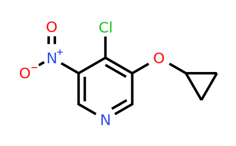 CAS 1243350-97-1 | 4-Chloro-3-cyclopropoxy-5-nitropyridine