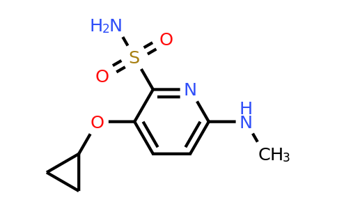 CAS 1243350-99-3 | 3-Cyclopropoxy-6-(methylamino)pyridine-2-sulfonamide