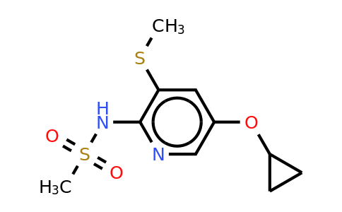 CAS 1243351-09-8 | N-(5-cyclopropoxy-3-(methylthio)pyridin-2-YL)methanesulfonamide