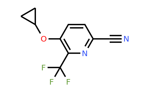CAS 1243351-13-4 | 5-Cyclopropoxy-6-(trifluoromethyl)picolinonitrile