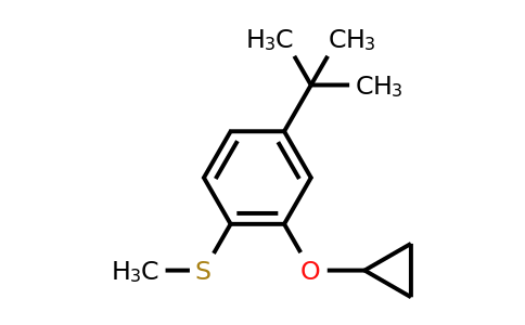 CAS 1243351-20-3 | (4-Tert-butyl-2-cyclopropoxyphenyl)(methyl)sulfane