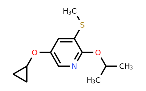 CAS 1243351-25-8 | 5-Cyclopropoxy-2-isopropoxy-3-(methylthio)pyridine