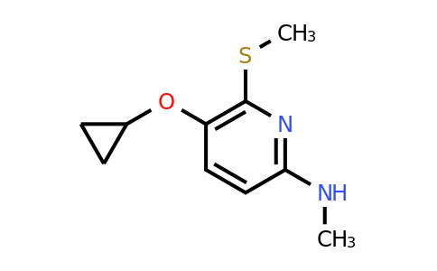CAS 1243351-36-1 | 5-Cyclopropoxy-N-methyl-6-(methylsulfanyl)pyridin-2-amine