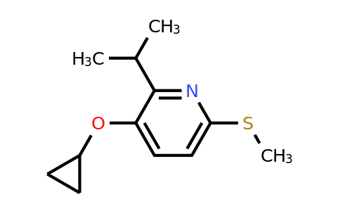 CAS 1243351-39-4 | 3-Cyclopropoxy-2-isopropyl-6-(methylthio)pyridine
