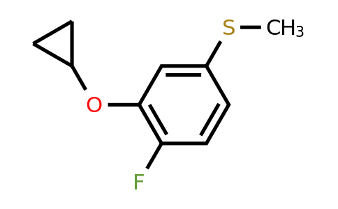 CAS 1243351-51-0 | (3-Cyclopropoxy-4-fluorophenyl)(methyl)sulfane