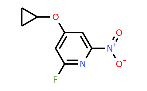 CAS 1243351-62-3 | 4-Cyclopropoxy-2-fluoro-6-nitropyridine