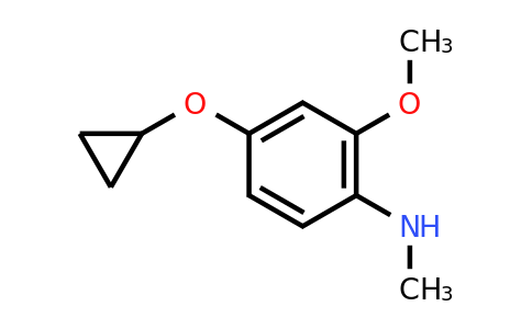 CAS 1243351-66-7 | 4-Cyclopropoxy-2-methoxy-N-methylaniline