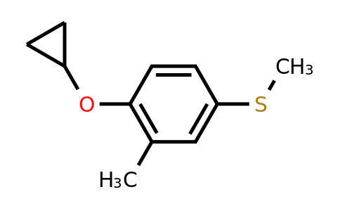 CAS 1243351-88-3 | (4-Cyclopropoxy-3-methylphenyl)(methyl)sulfane