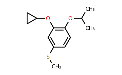 CAS 1243351-91-8 | (3-Cyclopropoxy-4-isopropoxyphenyl)(methyl)sulfane