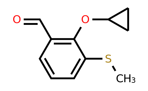 CAS 1243352-12-6 | 2-Cyclopropoxy-3-(methylsulfanyl)benzaldehyde