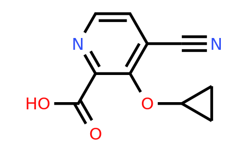 CAS 1243352-15-9 | 4-Cyano-3-cyclopropoxypicolinic acid