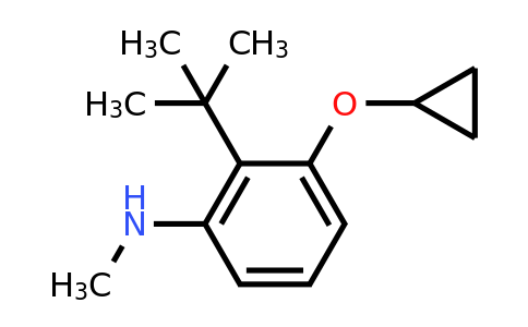 CAS 1243352-54-6 | 2-Tert-butyl-3-cyclopropoxy-N-methylaniline