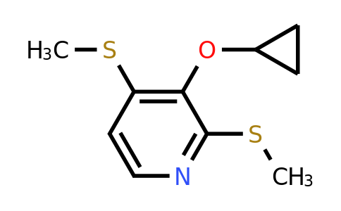 CAS 1243352-57-9 | 3-Cyclopropoxy-2,4-bis(methylsulfanyl)pyridine