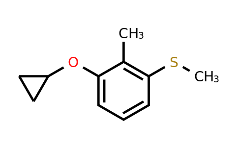 CAS 1243352-68-2 | (3-Cyclopropoxy-2-methylphenyl)(methyl)sulfane