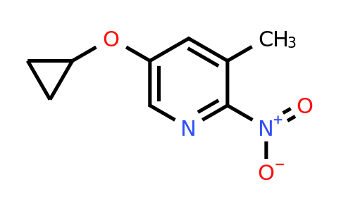 CAS 1243352-70-6 | 5-Cyclopropoxy-3-methyl-2-nitropyridine