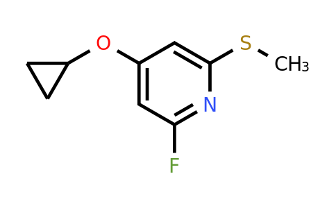CAS 1243352-74-0 | 4-Cyclopropoxy-2-fluoro-6-(methylsulfanyl)pyridine