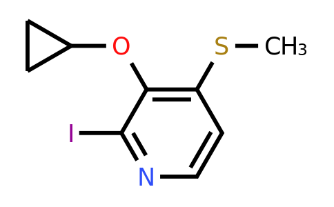 CAS 1243352-79-5 | 3-Cyclopropoxy-2-iodo-4-(methylsulfanyl)pyridine