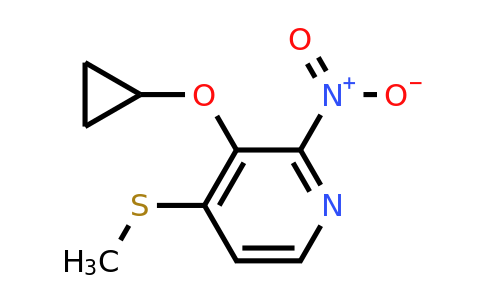 CAS 1243352-84-2 | 3-Cyclopropoxy-4-(methylthio)-2-nitropyridine