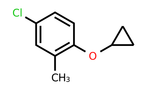 CAS 1243352-86-4 | 4-Chloro-1-cyclopropoxy-2-methylbenzene