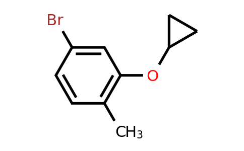 CAS 1243352-87-5 | 4-Bromo-2-cyclopropoxy-1-methylbenzene