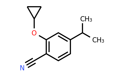 CAS 1243352-93-3 | 2-Cyclopropoxy-4-isopropylbenzonitrile