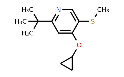 CAS 1243353-01-6 | 2-Tert-butyl-4-cyclopropoxy-5-(methylthio)pyridine